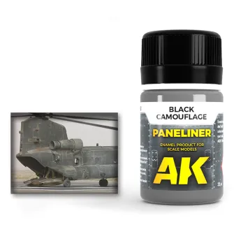 Boje za makete - Paneliner for black camouflage