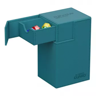 Oprema za kolekcionarske kartice - Ultimate Guard Flip'n'Tray 80+ Xenoskin - Petrol