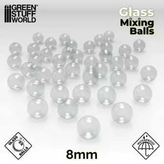 Warhammer pribor i oprema - Glass Mixing balls 8mm (Pack x40)