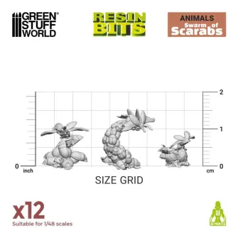 Warhammer pribor i oprema - 3D Printed - Animales - SWARM OF SCARABS