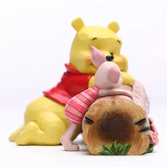 Ukrasne figure - Truncated Conversation (Pooh and Piglet on a Log Figurine)