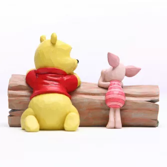 Ukrasne figure - Truncated Conversation (Pooh and Piglet on a Log Figurine)
