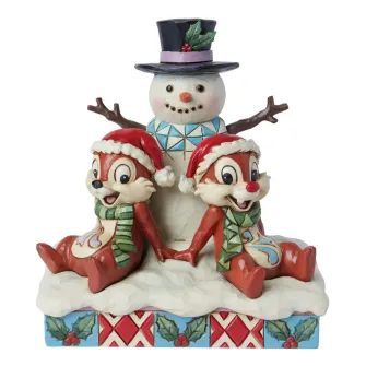 Ukrasne figure - Chip n Dale Snowman Figurine