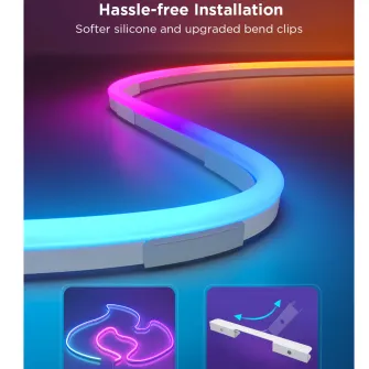LED trake i lampice - Govee Neon Rope Light 2 Clips White 5 Pcs (1 Pack)