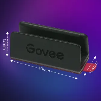 LED trake i lampice - Govee Neon Rope Light 2 Bracket Black 20 PCS (1 Pack)
