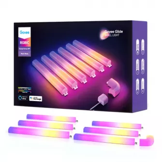 LED trake i lampice - Govee Glide RGBIC Wall Light 6+1