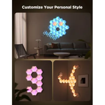 LED trake i lampice - Govee Glide Hexagon Light Panels Ultra 7 Pack