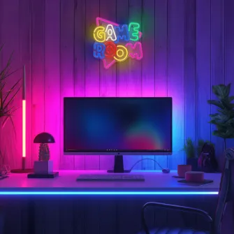 LED trake i lampice - Dekorativna neon LED rasveta GAME ROOM