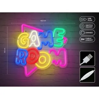LED trake i lampice - Dekorativna neon LED rasveta GAME ROOM
