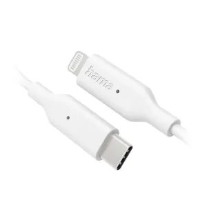 USB kablovi - Hama kabl USB-C na Lightning, 1m, beli, 480 Mbit/s
