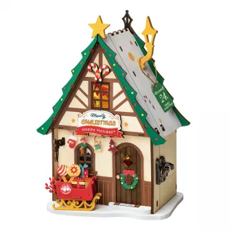 Drvene makete - Twinkling Christmas House