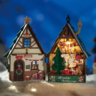 Drvene makete - Twinkling Christmas House