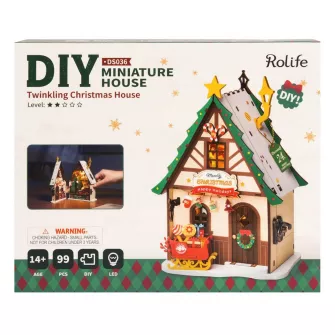 Drvene makete - Twinkling Christmas House
