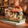 Rolife Corner Bookstore DIY Miniature