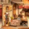 Rolife Corner Bookstore DIY Miniature