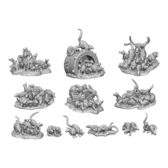 Warhammer pribor i oprema - 3D Printed - Animals - SWARM OF RATS