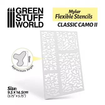 Warhammer pribor i oprema - Flexible stencils - Classic Camo 2 (grande)