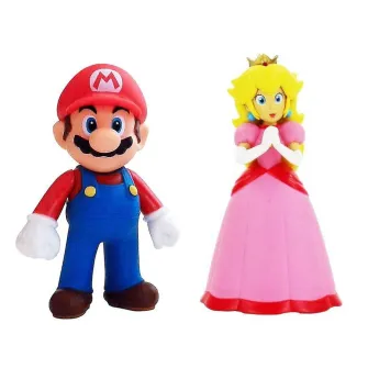 Akcione figure - Super Mario Action Figures - Mario and Princess Peach