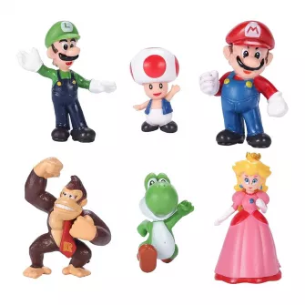 Akcione figure - Super Mario Bros - Mario Characters set (6pcs) v2