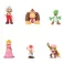 Super Mario Bros - Mario Characters set (6pcs) v1