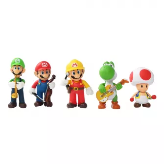 Akcione figure - Super Mario Music - Mario Characters set (6pcs)
