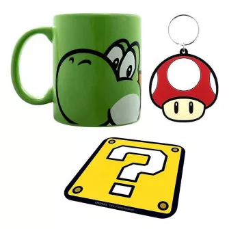 Šolje i čaše - Super Mario (Yoshi) Mug Coaster Keychain Gift Set