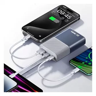 Power bank - REMAX RPP-30 30W +22.5W Cabled Fast Charging Power Bank 10000mAh