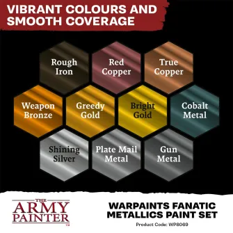 Boje za makete - Warpaints Fanatic: Metallics Set