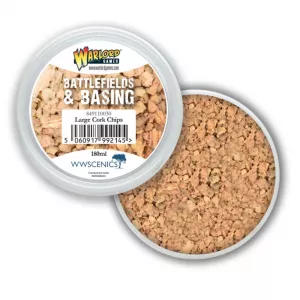 Pribor i oprema za makete - Battlefields & Basing: Large Cork Chips (180ml)