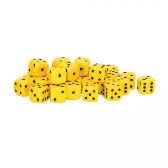 Pribor i oprema za makete - Spot dice 10mm - Yellow (30)