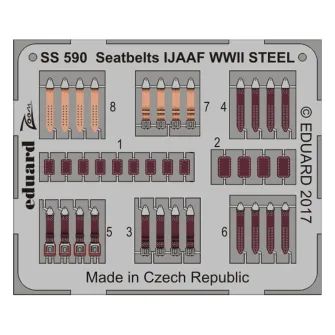 Pribor i oprema za makete - 1:72 Seatbelts IJAAF WWII - Steel