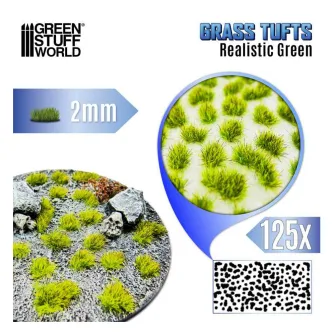 Warhammer pribor i oprema - Grass TUFTs XXL 2mm Realistic Green