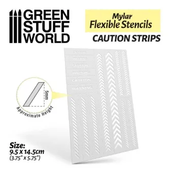 Warhammer pribor i oprema - Flexible Stencils - Caution Strips (5mm aprox.)