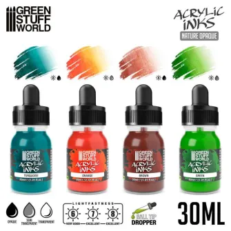 Warhammer boje - Acrylic Inks Set - Opaque Nature (x4)