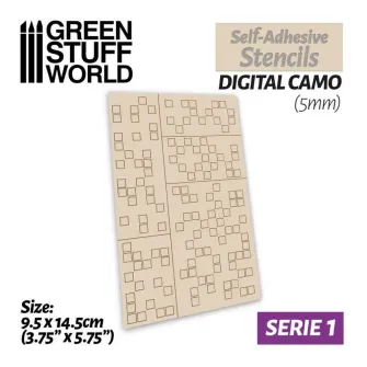 Warhammer pribor i oprema - Self-Adhesive stencils - Digital Camo