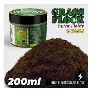 Grass Flock - BURNT FIELDS 2-3mm (200ml)