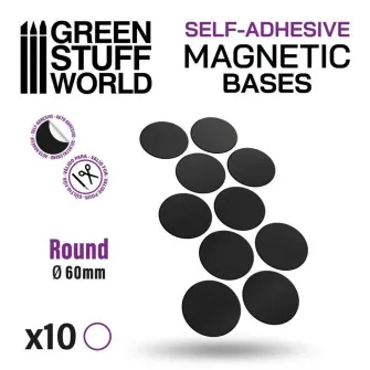 Warhammer pribor i oprema - Magnetic Precut Sizes - Adhesive Round 60mm