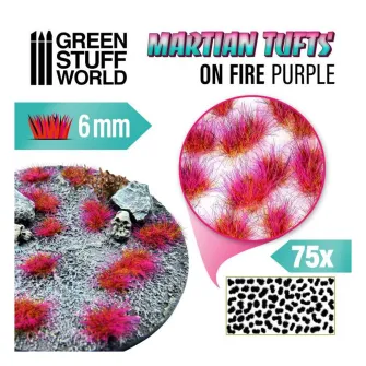 Warhammer pribor i oprema - Martian Tufts 6mm - ON FIRE PURPLE