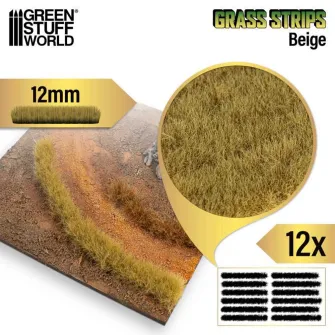 Warhammer pribor i oprema - Grass STRIPES 12mm - BEIGE