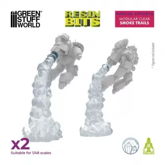 Warhammer pribor i oprema - 3D Printed - Special Effects - Modular Clear Smoke Trails