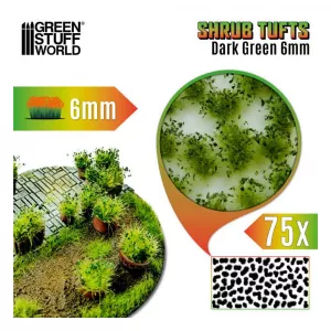 TUFTS  Dark Green Shrub TUFT