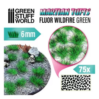 Warhammer pribor i oprema - Martian Tufts 6mm - FLUOR WILDFIRE GREEN