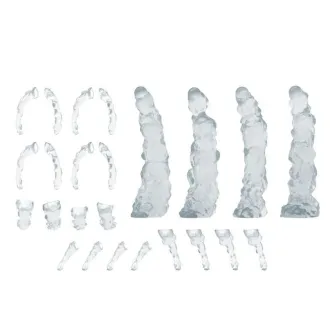 Warhammer pribor i oprema - 3D Printed - Special Effects - Modular Clear Dual Smoke Trails