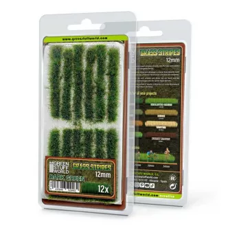 Warhammer pribor i oprema - Grass STRIPES 12mm - DARK GREEN