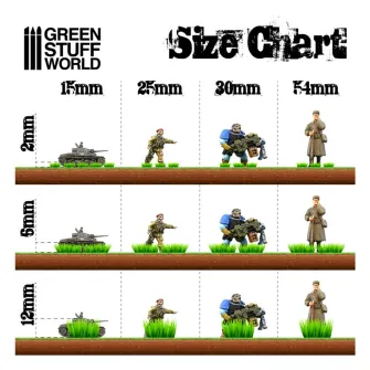 Warhammer pribor i oprema - Grass STRIPES 12mm - DARK GREEN