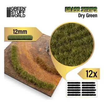 Warhammer pribor i oprema - Grass STRIPES 12mm - DRY GREEN