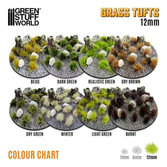 Warhammer pribor i oprema - Grass TUFTs XXL 12mm - DRY BROWN