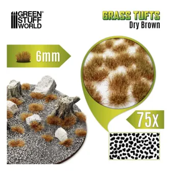 Warhammer pribor i oprema - Grass TUFTs XXL 6mm - DRY BROWN