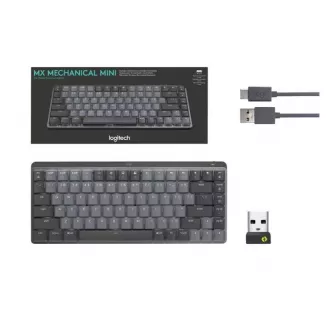 Kancelarijske tastature - Logitech MX Mechanical Mini MInimalistic  - Linear Graphite US