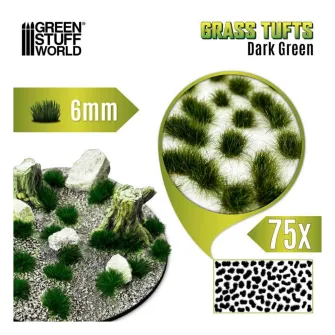 Warhammer pribor i oprema - Grass TUFTs XXL 6mm - DARK GREEN